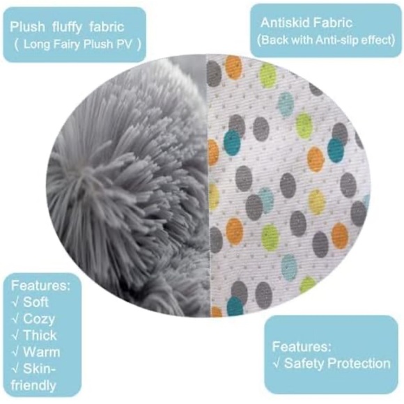 LITTLE GRAPE LAND Baby Play Mat For Tummy Time (RACCOON) - Picture 6 of 6